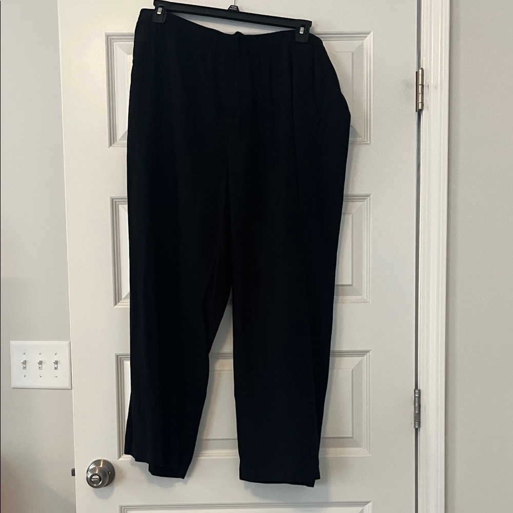Old Navy Women’s Black Wide Leg Linen Pants
